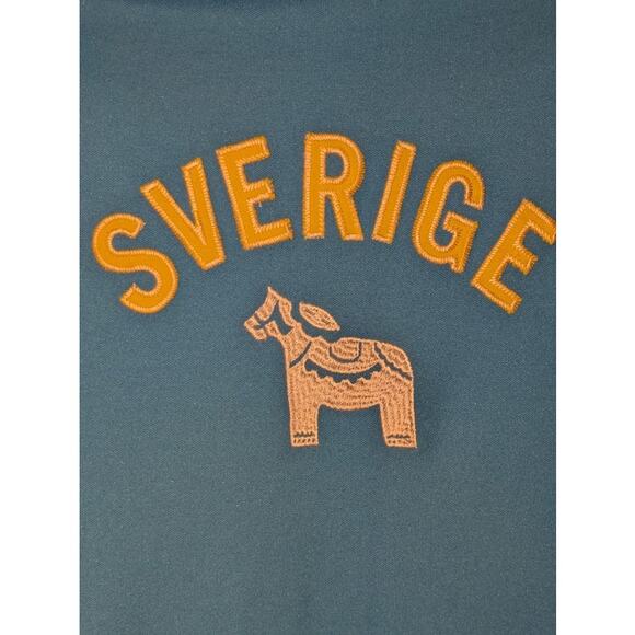 BDG Women's Medium Sverige Spellout ~ Sweden Full-Zip Track Jacket Zip Pockets - Picture 4 of 10